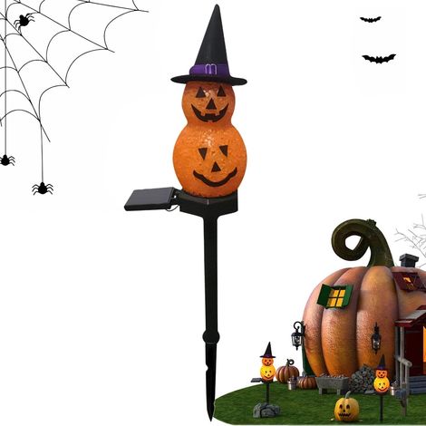 Halloween-Gartenleuchten, Halloween-Sonnenleuchten Undurchlässige Lichter für Halloween - Halloween-Dekorationen für den Außenbereich, Kamin (1/4)
