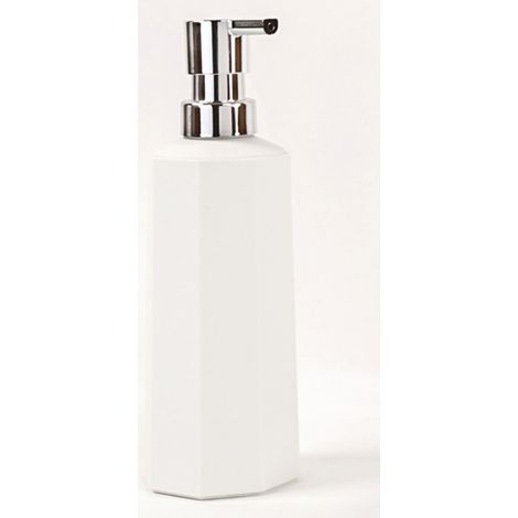Distributeur de savon à poser blanc mat en abs mod. Otto (1/2)