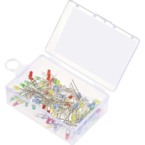 TRU COMPONENTS LED bedrahtet Rot, Gelb, Blau, Gelb-Grün, Warmweiß Rund 3 mm 55 mcd, 330 mcd, 420 m
