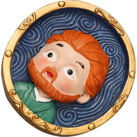 Aimant de réfrigérateur au design de dessin animé mignon, aimant en résine écologique pour la décoration intérieure (1/5)