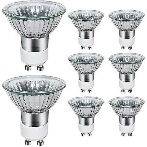 Lot de 8 ampoules halogènes GU10, spots halogènes GU10 220 V, lumière chaude 2800 K, 35 W (1/5)