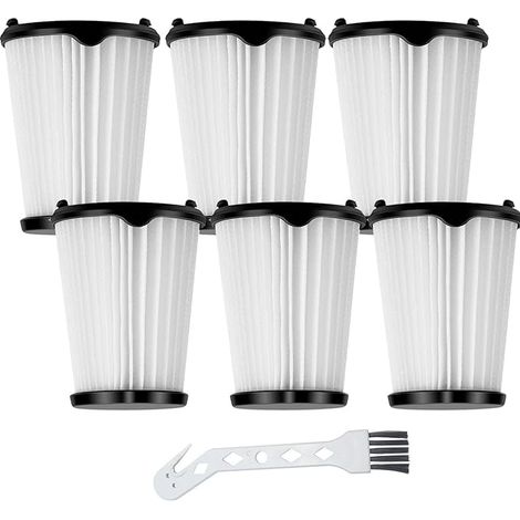 Lot de 6 Filtres HEPA de Rechange EL65522 pour Aspirateur Bâton Electrolux Ergorapido EHVS2510AW / VS3510AR (1/5)