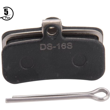 Lot de 5 plaquettes de frein à disque en résine semi-métallique noire, adaptées aux VTT, accessoires de vélo DS16S (1/5)