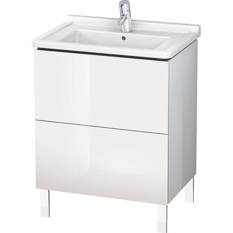 Mobile lavabo L-CUBE 469x670x712mm Azzurro opaco