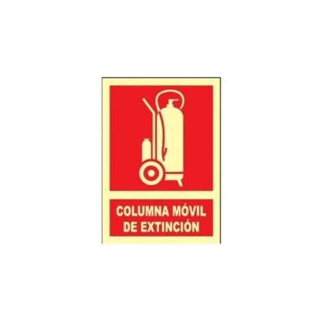 SEÃ‘AL A4 CLASE B FOTOLUMINISCENTE COLUMNA MOVIL DE EXTINCION - METALICAS JULIO GARC