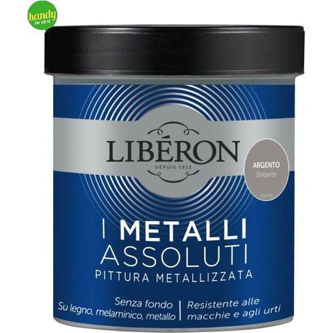 Pittura Metallizzata Liberon I Metalli Assoluti 500ml Argento Brillante