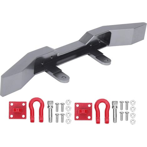 Pare-Chocs Avant en Alliage d'aluminium de qualité Supérieure, Pièce de Mise à Niveau Polie CNC pour Voiture RC 16 WPL B14 B16 Q60 Q61 (Ti Couleur) (1/5)