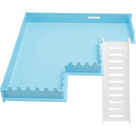 Plateforme d'escalade multifonctionnelle pour hamsters, jouet d'escalade sécurisé avec échelle pour petits animaux, en forme de M (1/5)