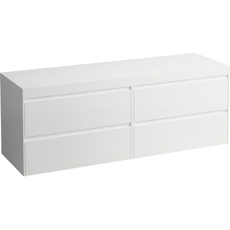 LAUFEN LANI encimera de lavabo blanco mate incl. mueble bajo