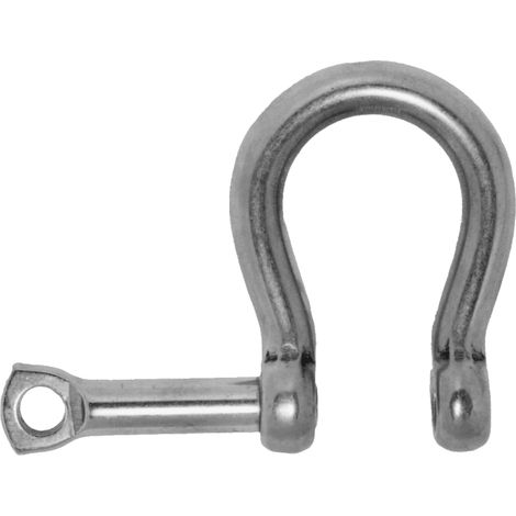 Manille lyre axe imperdable inox A4 gloma - Diamètre: 6
