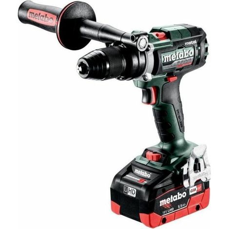 Metabo - Trapano avvitatore a batteria 18V, 2 batterie LiHD da 5,5 Ah, caricabatterie 603181660 (1/4)