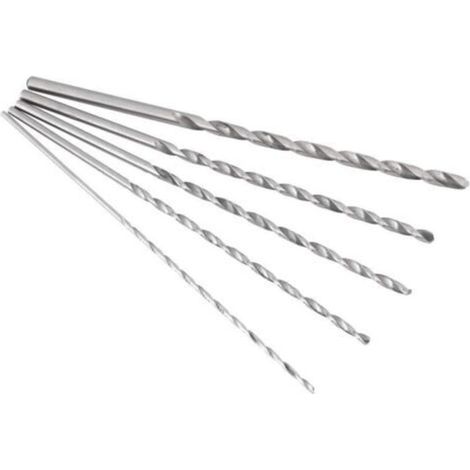 Ultra-high speed steel twist drill – Length 150mm – Diameters 2-5mm – For drilling aluminum, wood and plastics (1/5)
