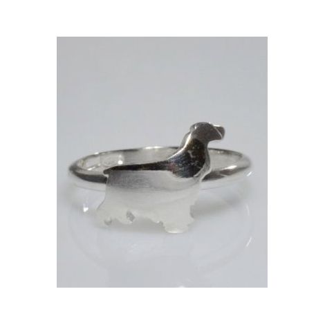 Englischer Cocker Ring in Sterlingsilber