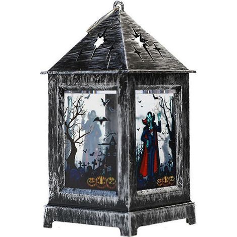 Halloween-Dekoration: Geister-Windlampe, Retro-Öllampe, Karnevalsparty (1/2)