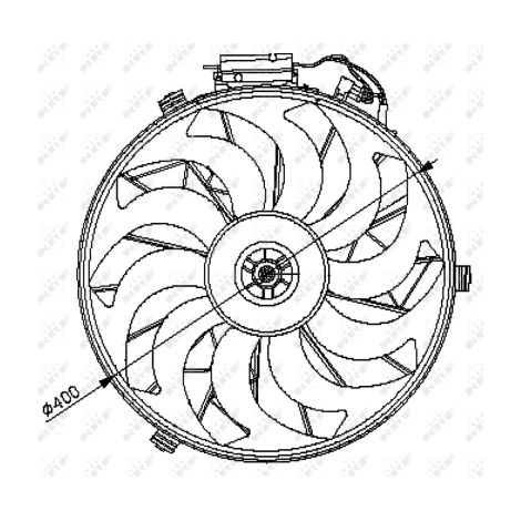 Ventilateur, refroidissement du moteur NRF 47028 BMW 1374001 1382775 1392913