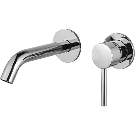 FugaFlow Eccelente Sobrado Mitigeur lavabo encastrable 2 trous avec partie encastrable Chrome brillant (1/4)