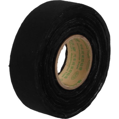 Ruban isolant en tissu pour voitures, 20 m x 25 mm, noir (1/4)