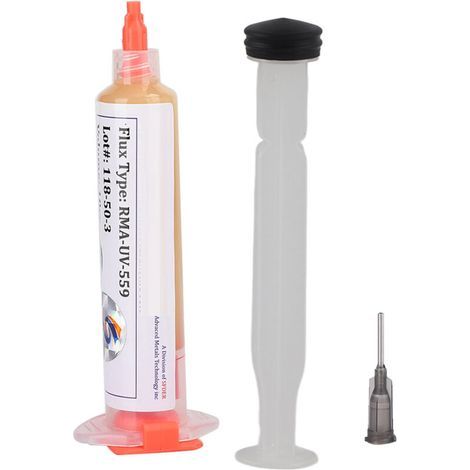 No-clean solder paste for printed circuit boards, 10cc with needle, compatible with BGA/PGA/SMD repair tools (1/5)