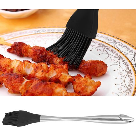 Pinceau à huile en silicone résistant à la chaleur pour assaisonnement de grillades, barbecue et pâtisserie (1/5)