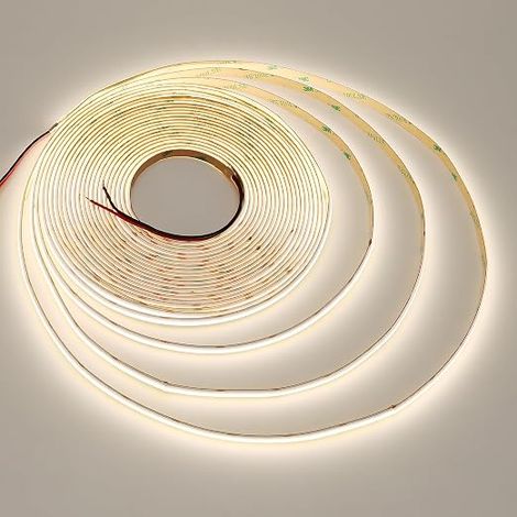 Ruban LED COB 24V 10M 4000K Blanc Naturel 120 Degrés Sans Point IP20 (1/5)