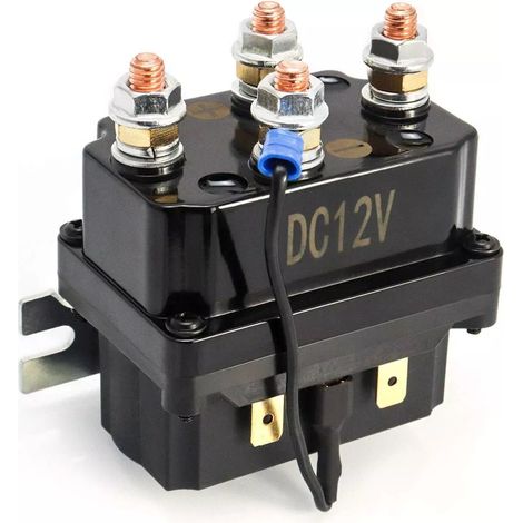 Relais magnétique 12 V 250 A pour treuil de VTT, UTV et SUV (3000-5000 lb), étanchéité IP67 (1/5)