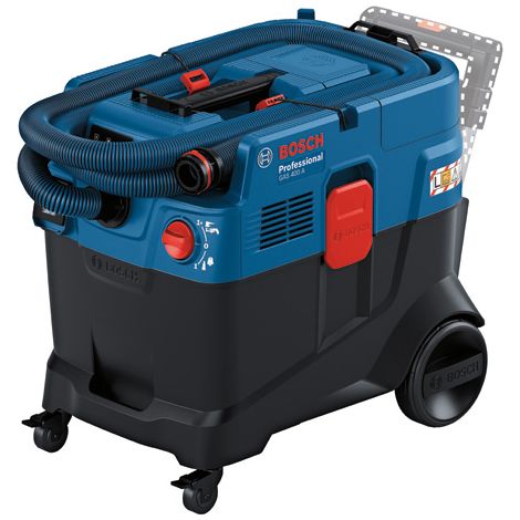 Bosch Professional GAS 400 A aspirador universal (1200 W, limpieza automática del filtro (AFC), con filtro principal, manguera, adaptador PT, tubo curvado, 2 bolsas de recogida de polvo) (1/3)