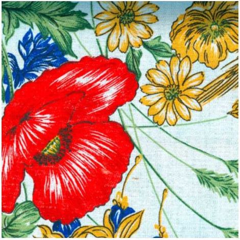 Tenda Sole Cotone Extra Fiori 300X150 Papaver Xtra
