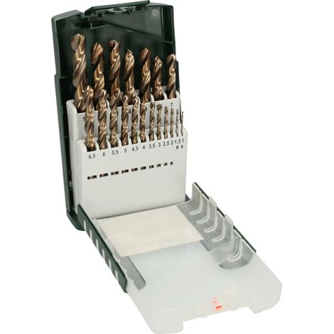 Bosch Set HSS-Kobalt Metallbohrer 19 Teile (1/2)