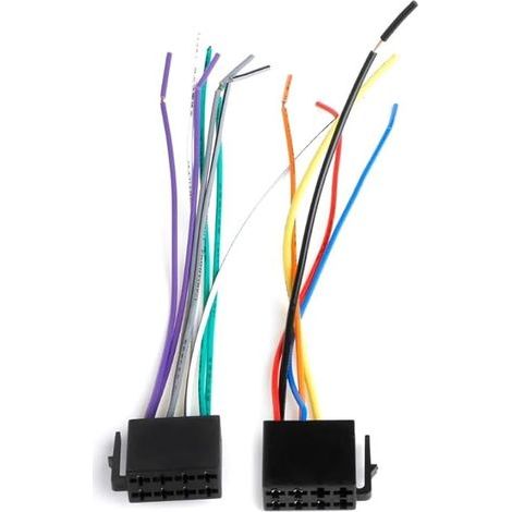 2 Pcs Connecteur Autoradio 8 Broches, Adaptateur Autoradio DIN ISO, Faisceau Remplacement pour Lecteur CD Système Audio Voiture, Connexion Standard Compatible avec Modèles Peugeot et Divers Véhicules (1/5)
