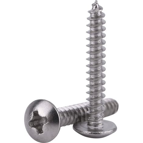 200 Stück M3 Edelstahl SS304 selbstschneidende Schrauben mit Flachkopf (1/5)