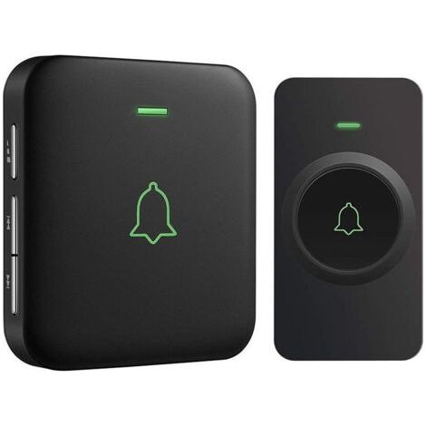 VURAHOME - Sonnette sans Fil, 300 Mètres Ring Doorbell IP44 Étanche, Kit de Carillon avec Récepteurs Enfichables pour la Maison 5 Niveaux Volumes, LED Bleu (1/5)