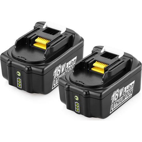 2X Replace Makita Battery 18V 5.0Ah Li-Ion BL1850B BL1860 BL1850 BL1860B BL1830B BL1840 BL1830 BL1820 BL1020B BL1815 BL1825 BL1835 BL1845 LXT400 197288-2