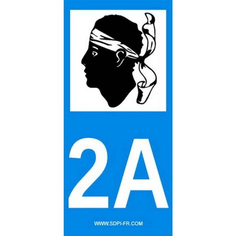 ADHESIFS REGION DEPARTEMENT 2A CORSE X2