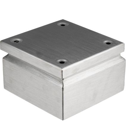 Boitier de raccordement en Acier inoxydable 150 x 150 x 80mm 0 voies, IP66 ( Prix pour 1 ) (1/3)