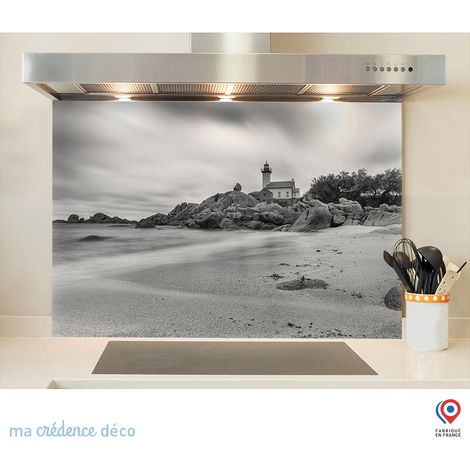 Fond de hotte : Phare de Pontusval - Verre trempé - 90 cm - 60 cm (1/5)