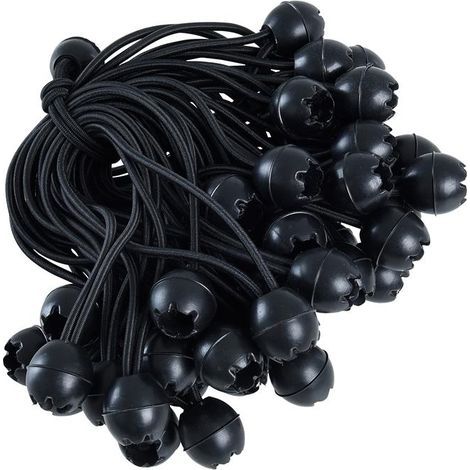 Elastique d'extension avec boule Tendeur de bâche en caoutchouc 50 pièces (1/5)