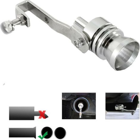 Trade Shop - AUTO TUNING KIT TURBO EFFEKT PFEIFE SCHALLDÄMPFER TERMINAL TURBINEN SOUND -    S 1600CC (1/5)