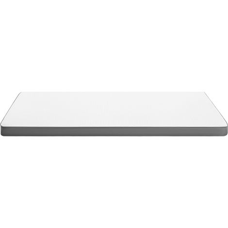 Surmatelas 140x190cm Mousse haute résilience, épaisseur 7 cm, double face – H2 (souple) / H3 (ferme)