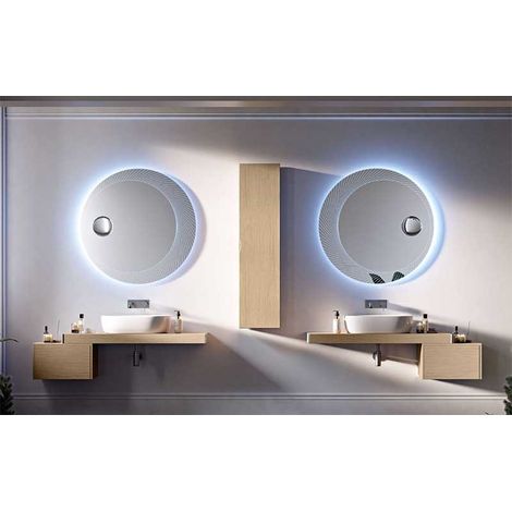 Mobile Bagno Tavolone120 cmRovere Tabacco Staffe Incluse (1/5)