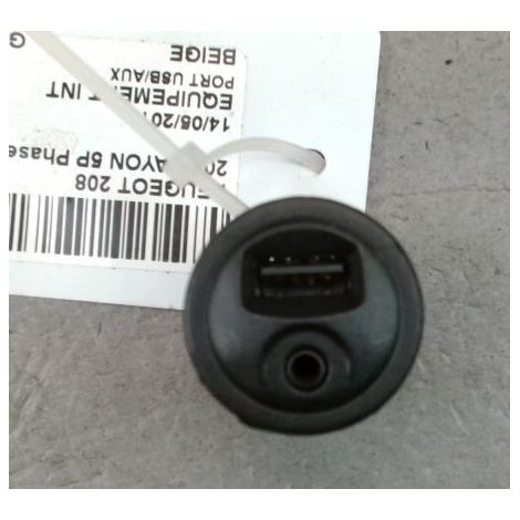 [PRODUIT D'OCCASION] Port Usb/aux PEUGEOT 208 Phase 1 2012-... ♻️ Ref Oe. 98007141zd - Garantie à vie (1/3)