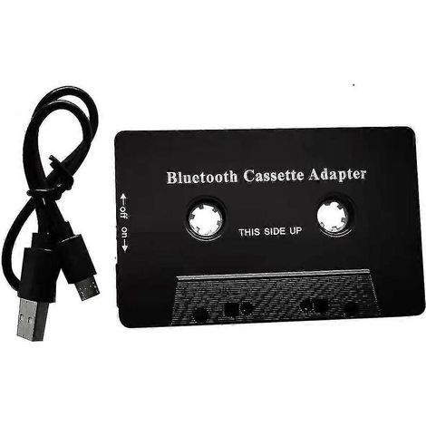 Adaptateur audio stéréo AUX universel pour cassette audio Bluetooth 5.0 avec microphone, compatible avec les téléphones portables, les lecteurs MP3, les câbles audio AUX et les lecteurs CD. (1/5)