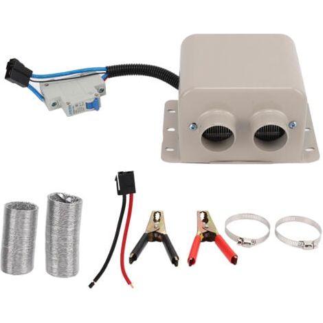 Chauffage électrique de dégivrage pour voiture, 800W, Portable, chauffage rapide, ventilateur de chauffage pour pare-brise de voiture avec 2 trous, 12v (1/5)