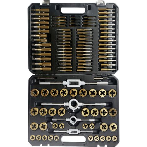 KS Tools COMPETITION TiN Gewindeschneidwerkzeug-Satz, 110-tlg. (1/3)