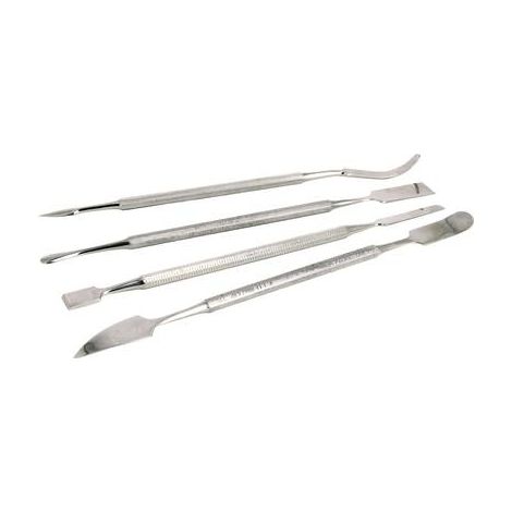 Ideal Tek K4MPTSS Juego de 4 espátulas de acero inoxidable 17 cm