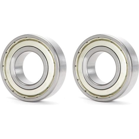 2 Pièces Roulements à Billes 6202ZZ 15x35x11mm Acier Chromé avec Joints Métalliques Doubles Roulement à Billes à Gorge Profonde (1/5)