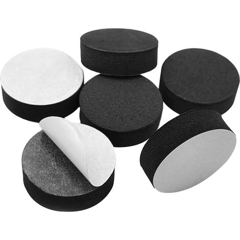 Lot de 40 pieds invisibles pour pot de fleurs pour intérieur et extérieur, dessous de verre autocollants antidérapants en caoutchouc pour drainage, protection et stabilité (1/5)