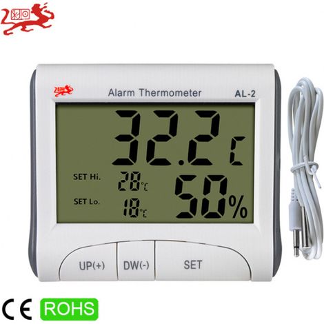 Digital LCD thermometer and hygrometer with alarm function. Electronic indoor thermometer and hygrometer with alarm function and comfort indicator.--BIEMMEDUE (1/2)