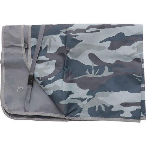 Housse de protection extérieure pour climatiseur, étanche et anti-poussière, 78 x 55 x 28 cm, gris camouflage, 1 pièce (1/3)