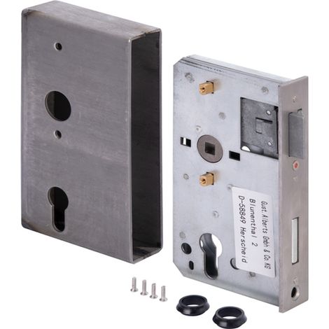 GAH Alberts Schlosskasten DIN L/R Maß A172xB94xC60mm Maß E 40mm Dornm.60mm - 417055 (1/5)