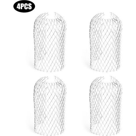 Grille-Filtre pour Gouttière - 4 Pièces, Anti-Blocage, Matière Stainless Steel, 15cm - Filtre Feuilles et Débris, Protection Étanche (1/4)